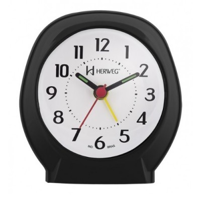 Relógio Despertador Quartz Preto - 2634-034 - Herweg